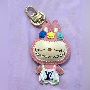 LV Labubu Leather Charm